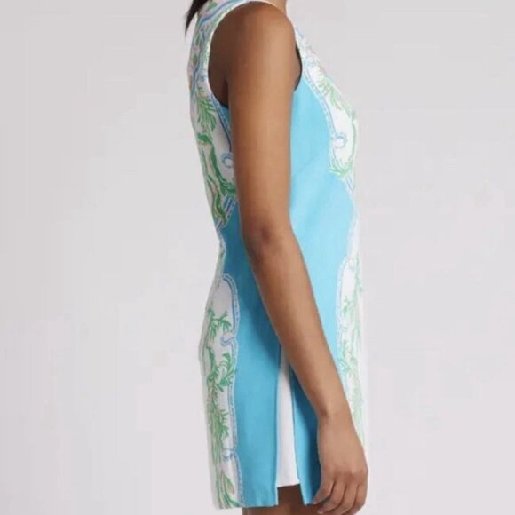 Lilly Pulitzer Blue and Green Sleeveless Dress - Picture 6 of 11